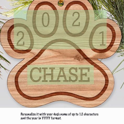 Personalized Wood Pet Ornaments