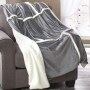 Plush Sherpa Bedding Collection - Sherpa Throw Gray