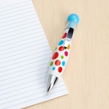 Novelty Pen with Polka Dot Design