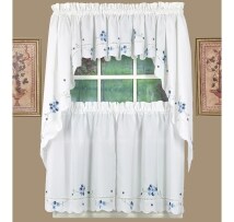 Floral Embroidered Curtains