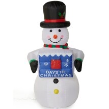 Christmas Countdown Snowman Inflatable