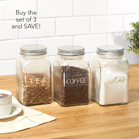 42-Oz. Glass Kitchen Canisters