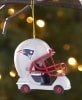 NFL Helmet Cart Ornaments - Patriots
