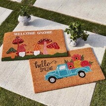 Spring Garden Coir Doormat