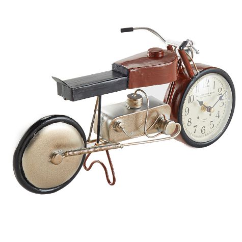 Vintage Motorcycle Home Decor - Motorcycle Clock