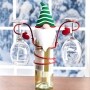 Holiday Wine Bottle &amp; Glass Holder