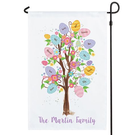 Personalized Easter Egg Tree Garden Fla