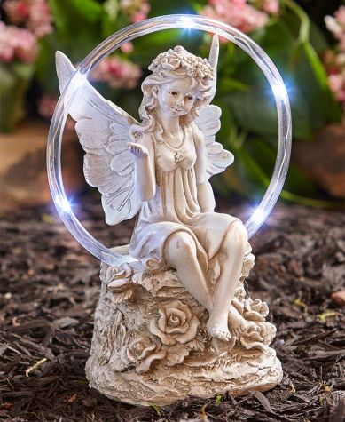 Solar Circle of Light Angel Statues