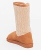 Women's Sherpa-Lined Knitted Winter Boots