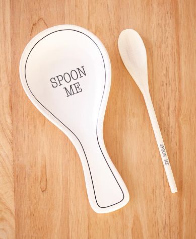 Whimsical Spoon Rest with Spoon - Spoon Me