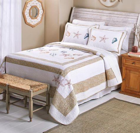 Pearl Embroidered Bedspread Collection