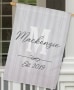 Personalized Double-Sided House Flags - Gray Monogram