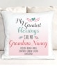 Personalized Greatest Blessings Throw or Pillow - Pillow