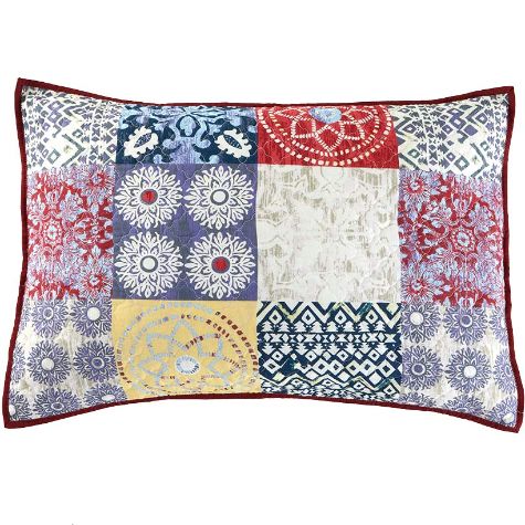 Bohemian Patch Quilted Bedding Ensemble - Sham