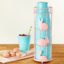 Decorative Bunny Plastic Cup Holder