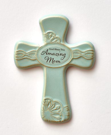 Handcrafted Sentiment Crosses - Mom