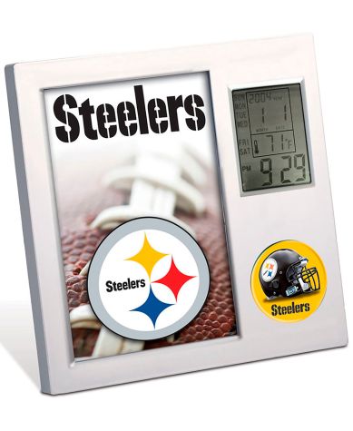 NFL Digital Desk Clocks - Steelers