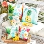 Indoor/Outdoor Fruity Tropical Pillows
