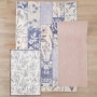 Pink Floral Machine Washable Rugs