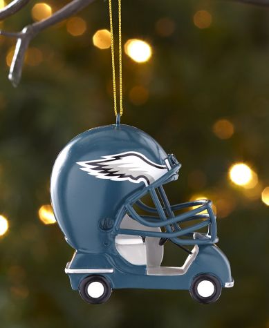 NFL Helmet Cart Ornaments - Eagles