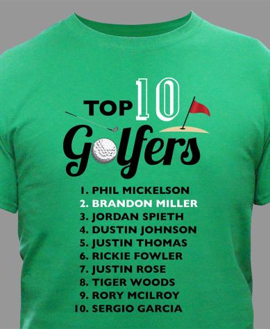 Personalized Top Golfer T-Shirt - Small