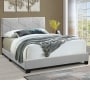 Jordan All-In-One Upholstered Beds - Queen Gray