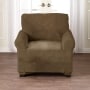 Plush Stretch Slipcovers - Chocolate Chair Slipcover