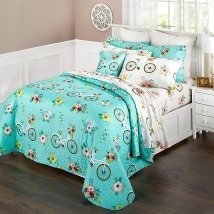 Novelty Spring-Themed Quilt Sets or Accent Pillows