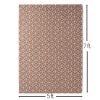 Tufted Indoor/Outdoor Rugs - Light Brown 5' x 7'