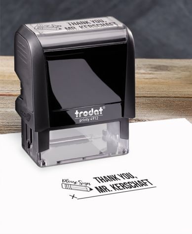 Personalized Teacher Stamps - Please Sign