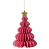 5-Tier Paper Tree Ornaments - Pink