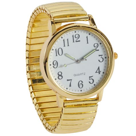 Goldtone Stretch Watches - Mens