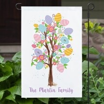 Personalized Easter Egg Tree Garden Fla