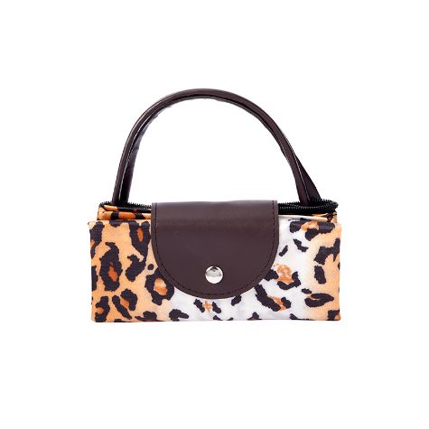 Foldable Tote Bags - Leopard Print