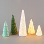 Set of 5 LED Ceramic Trees