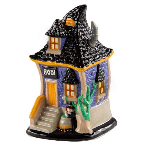 Lighted Ceramic Haunted Houses