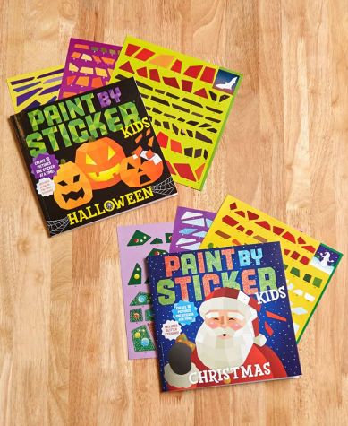 Seasonal Kids' Paint By Sticker Books