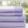 Macramé Lace Sheet Sets - Lavender Twin