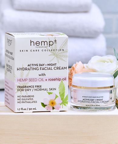 Day/Night Hemp Oil Hydrating Face Creams - Rosehip