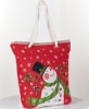 Holiday-Themed Tote Bags - Snowman
