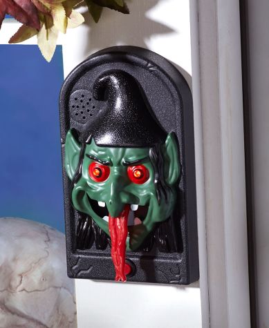 Spooky Animated Doorbells - Witch