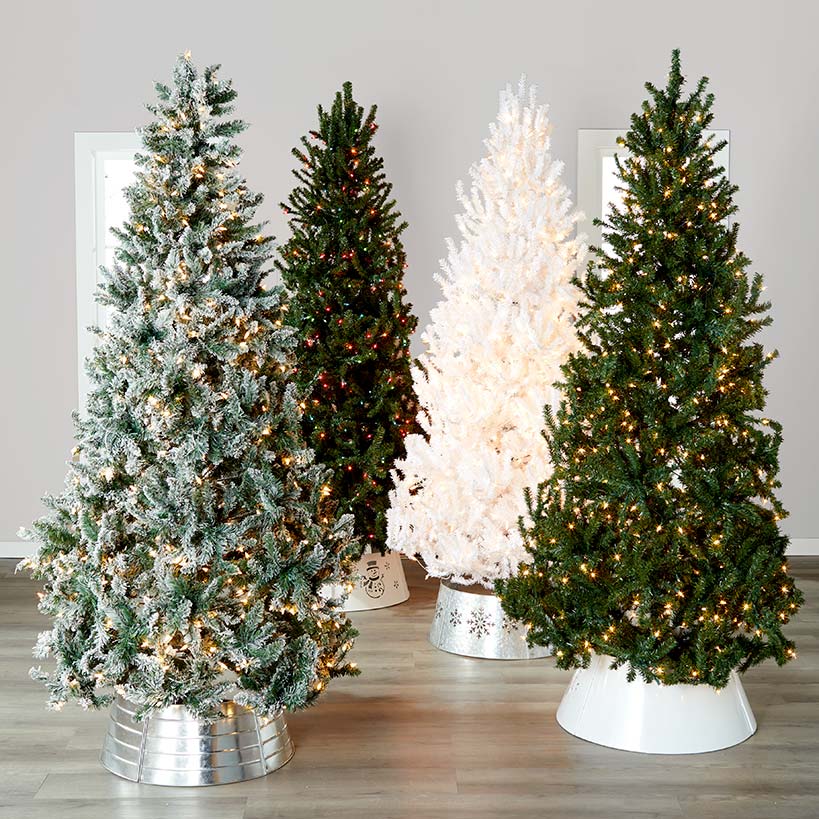 7.5-Ft. Pre-Lit Long Branch Artificial Trees | The Lakeside Collection