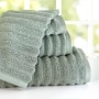 Ribbed Zero-Twist Cotton Bath Towel Sets or Bath Sheets