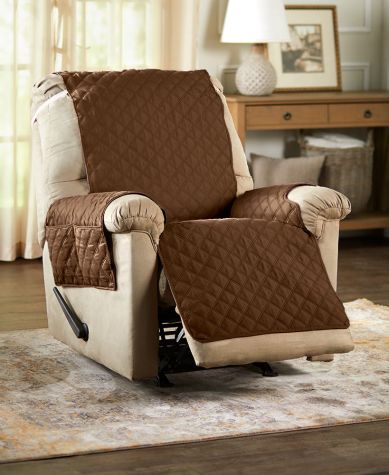 Quilted Waterproof Recliner Covers with Pockets
