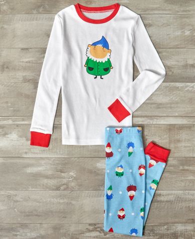 Gnome Family Pajamas and Pet Bandana - 4 Kid's