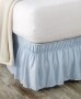 Easy Wrap-Around Microfiber Bedskirts - Blue Twin/Full