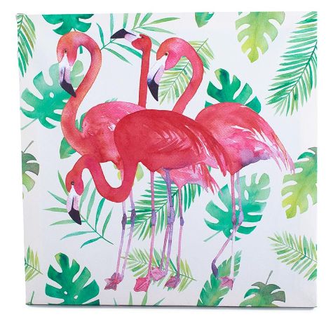 Tropical Home Decor - Lighted Flamingo Wall Art