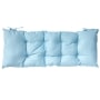 Outdoor Bench Cushions - Sterling Blue Solid