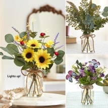 LED Flower Fairy Vases