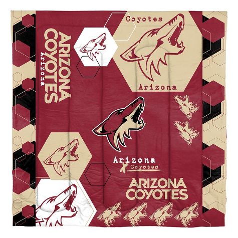 NHL Hexagon Comforter Sets - Coyotes Full/Queen
